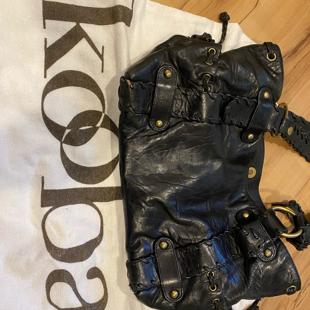 Kooba black leather bag